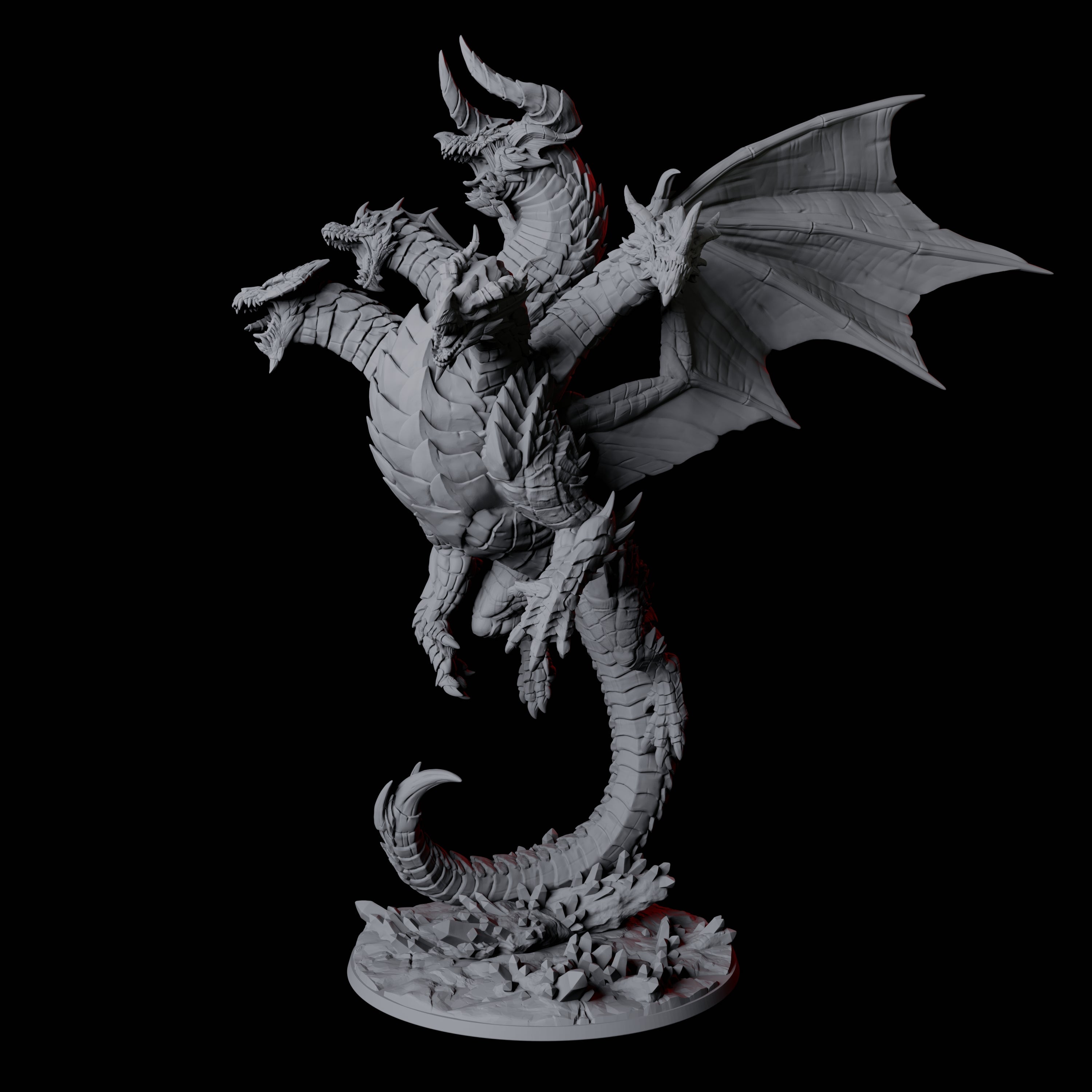 Avatar of Tiamat Miniature for Dungeons and Dragons, Pathfinder or other TTRPGs