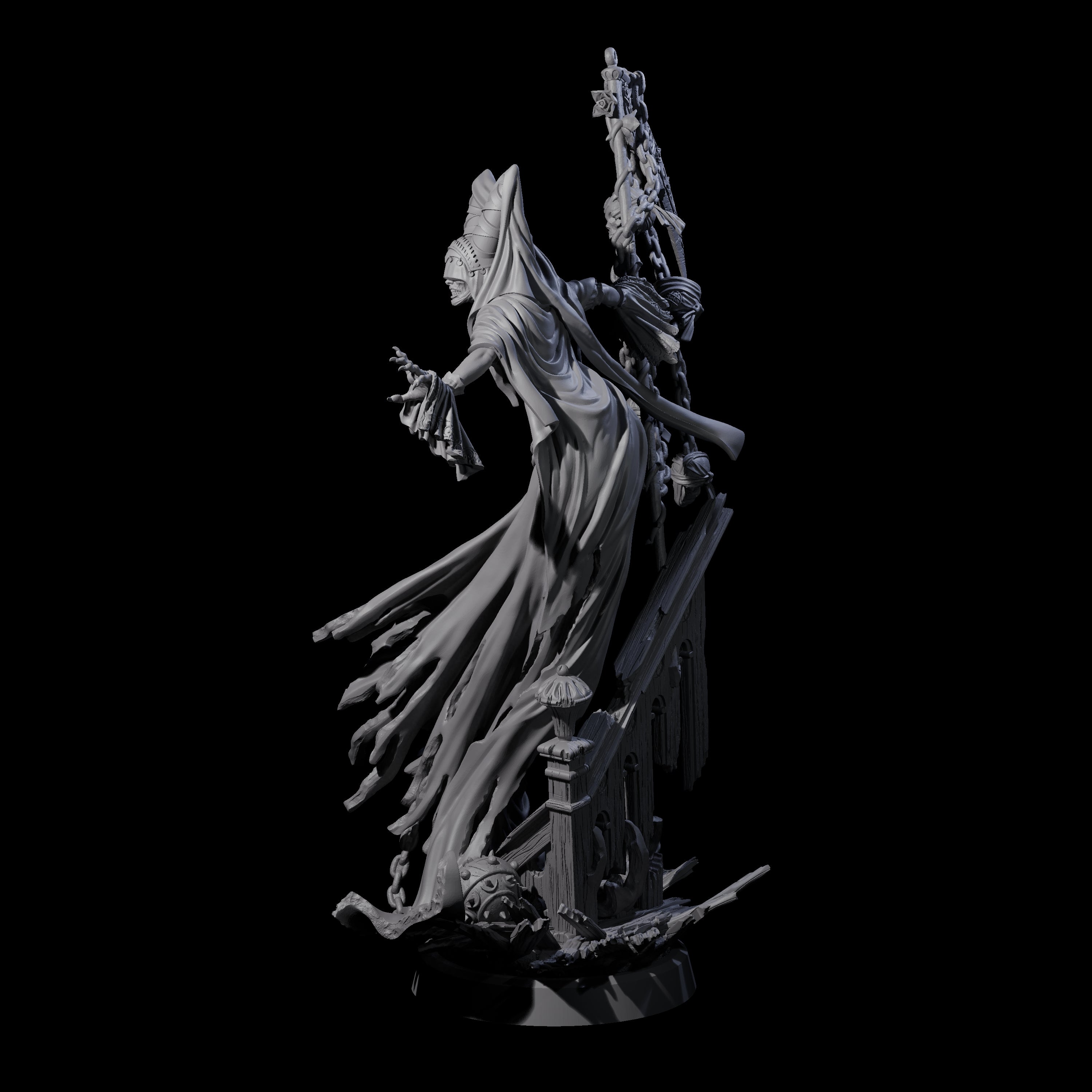 Avenging Mohrg Miniature for Dungeons and Dragons, Pathfinder or other TTRPGs