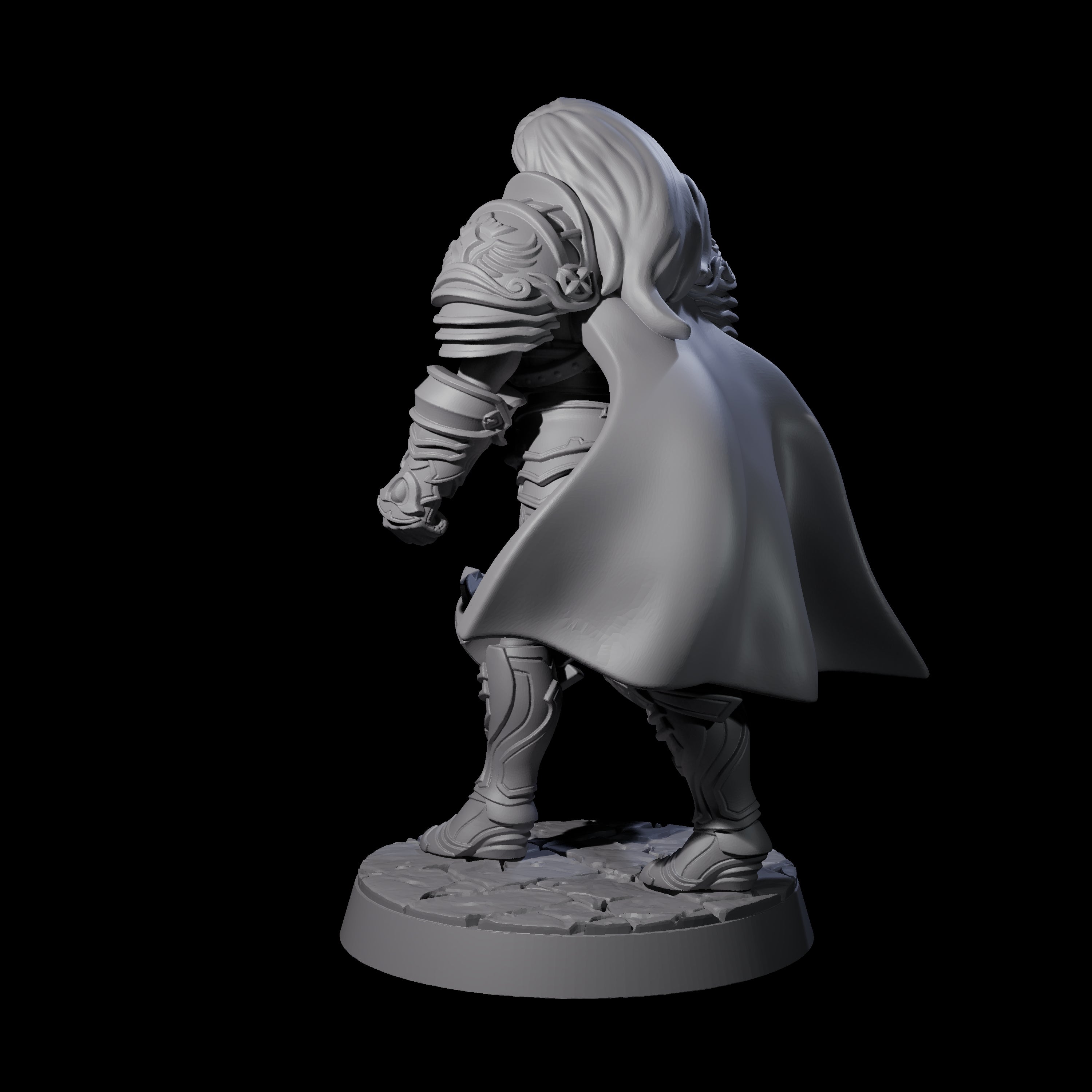 Awed Mace Fighter Miniature for Dungeons and Dragons, Pathfinder or other TTRPGs