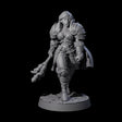 Awed Mace Fighter Miniature for Dungeons and Dragons, Pathfinder or other TTRPGs