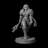 Awed Mace Fighter Miniature for Dungeons and Dragons, Pathfinder or other TTRPGs
