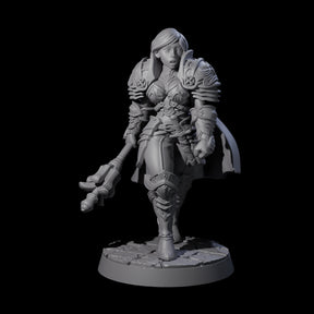 Awed Mace Fighter Miniature for Dungeons and Dragons, Pathfinder or other TTRPGs