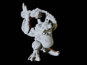 Axe Troll Type B Miniature for Dungeons and Dragons, Pathfinder or other TTRPGs