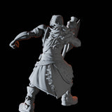 Axe Wielding Bandit Miniature for Dungeons and Dragons, Pathfinder or other TTRPGs