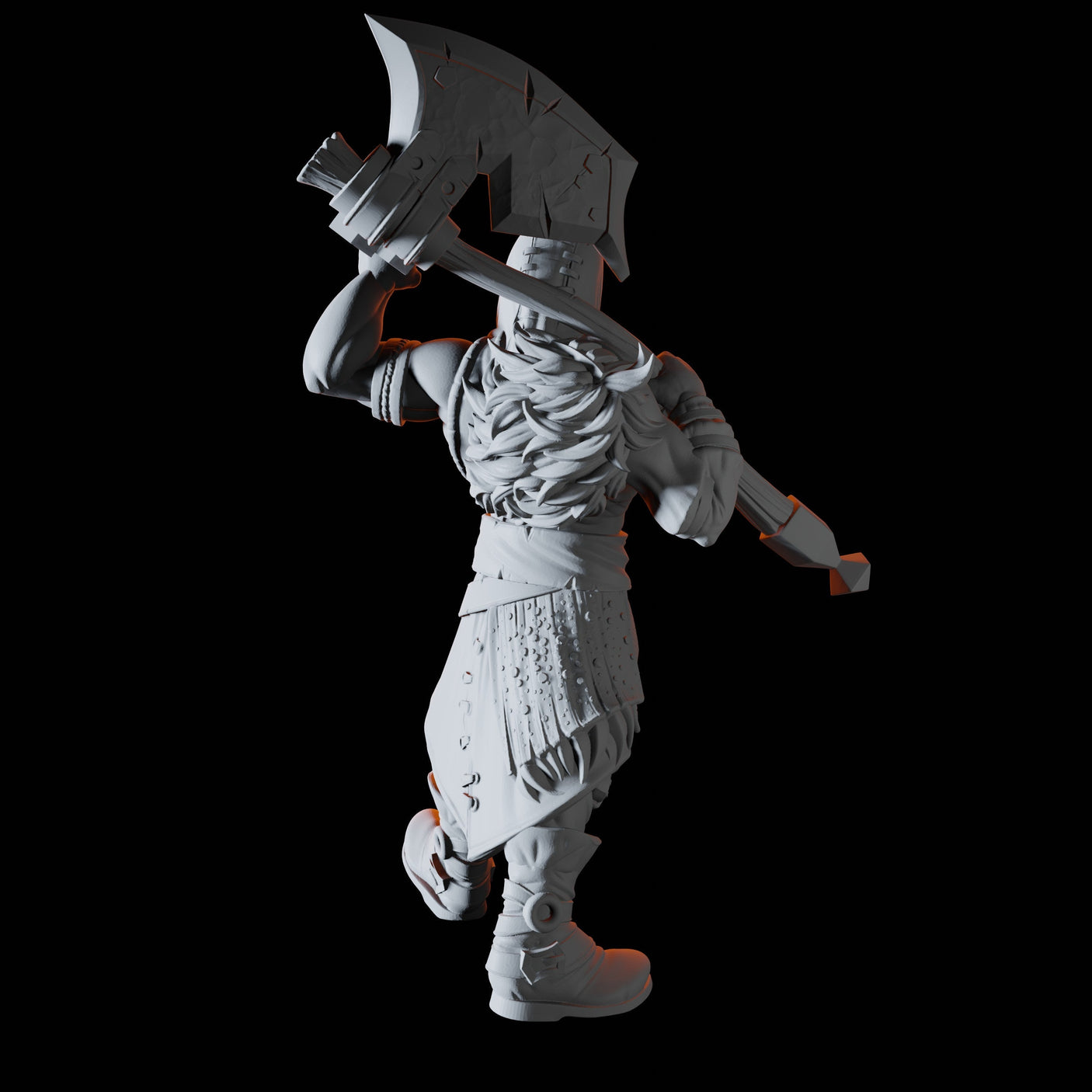 Axe Wielding Bandit Miniature for Dungeons and Dragons, Pathfinder or other TTRPGs