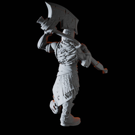 Axe Wielding Bandit Miniature for Dungeons and Dragons, Pathfinder or other TTRPGs