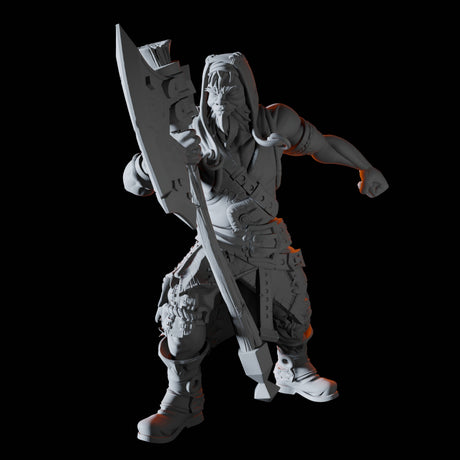 Axe Wielding Bandit Miniature for Dungeons and Dragons, Pathfinder or other TTRPGs