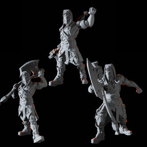 Axe Wielding Bandit Miniature for Dungeons and Dragons, Pathfinder or other TTRPGs