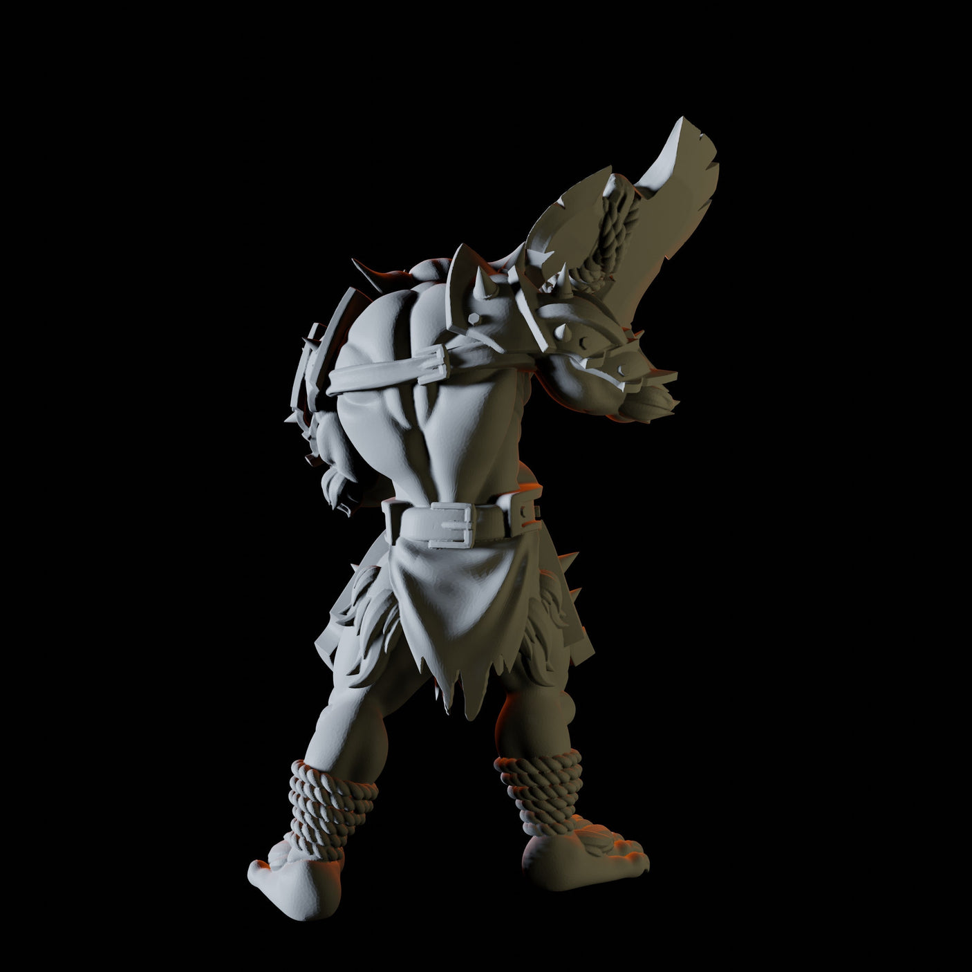 Axe Wielding Bugbear Miniature for Dungeons and Dragons, Pathfinder or other TTRPGs