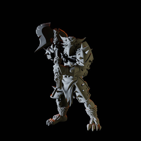 Axe Wielding Bugbear Miniature for Dungeons and Dragons, Pathfinder or other TTRPGs