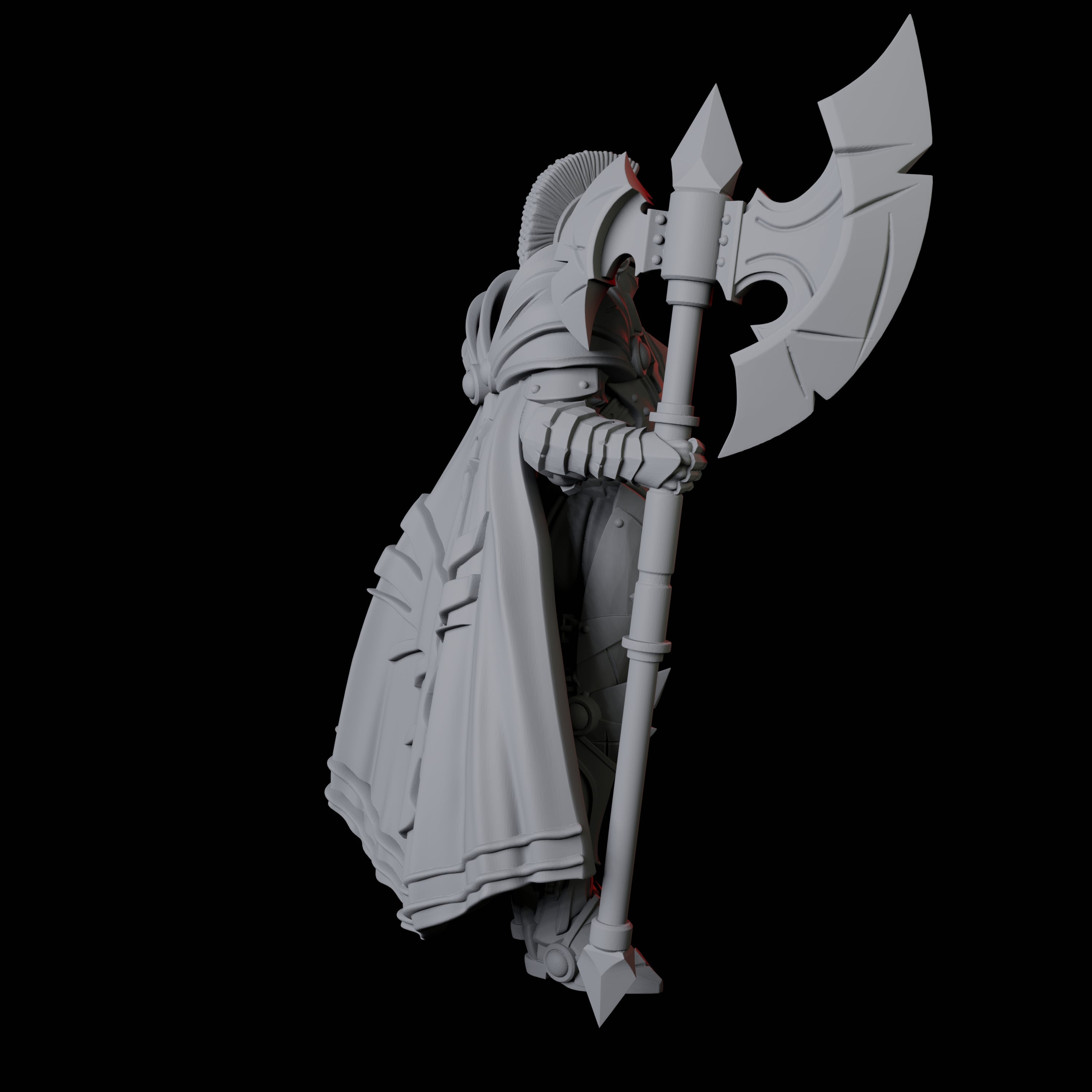 Axe-Wielding Knight A Miniature for Dungeons and Dragons, Pathfinder or other TTRPGs