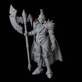 Axe-Wielding Knight A Miniature for Dungeons and Dragons, Pathfinder or other TTRPGs