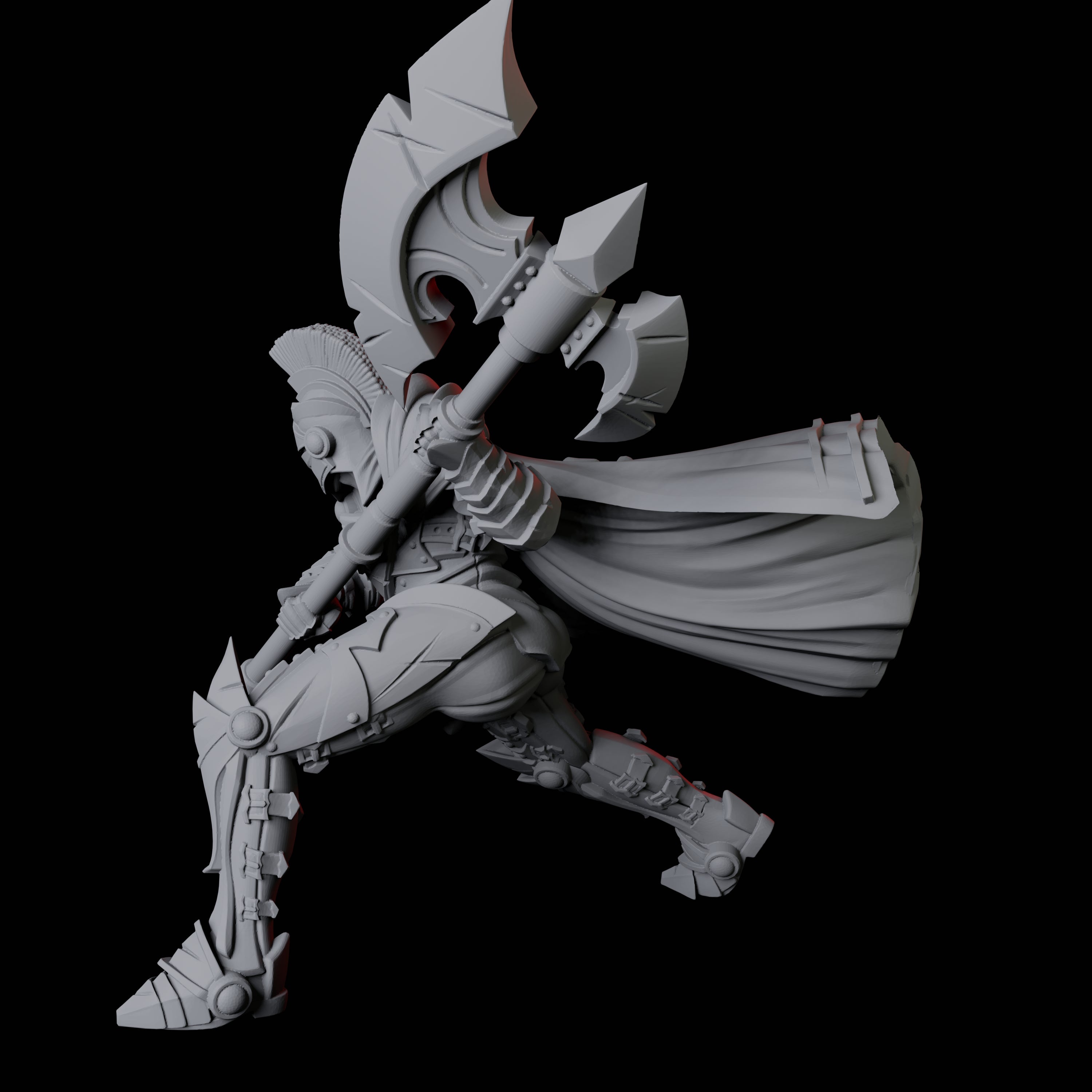 Axe-Wielding Knight B Miniature for Dungeons and Dragons, Pathfinder or other TTRPGs