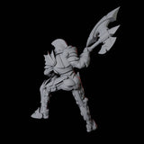Axe-Wielding Knight C Miniature for Dungeons and Dragons, Pathfinder or other TTRPGs