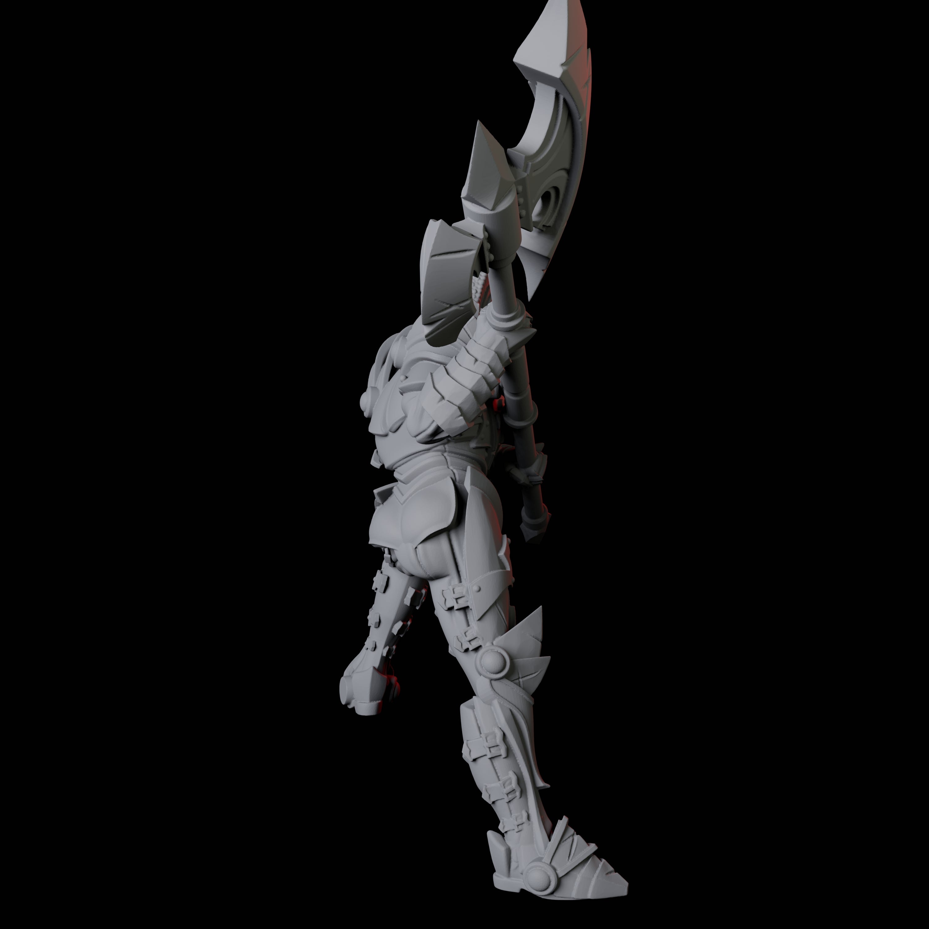 Axe-Wielding Knight C Miniature for Dungeons and Dragons, Pathfinder or other TTRPGs