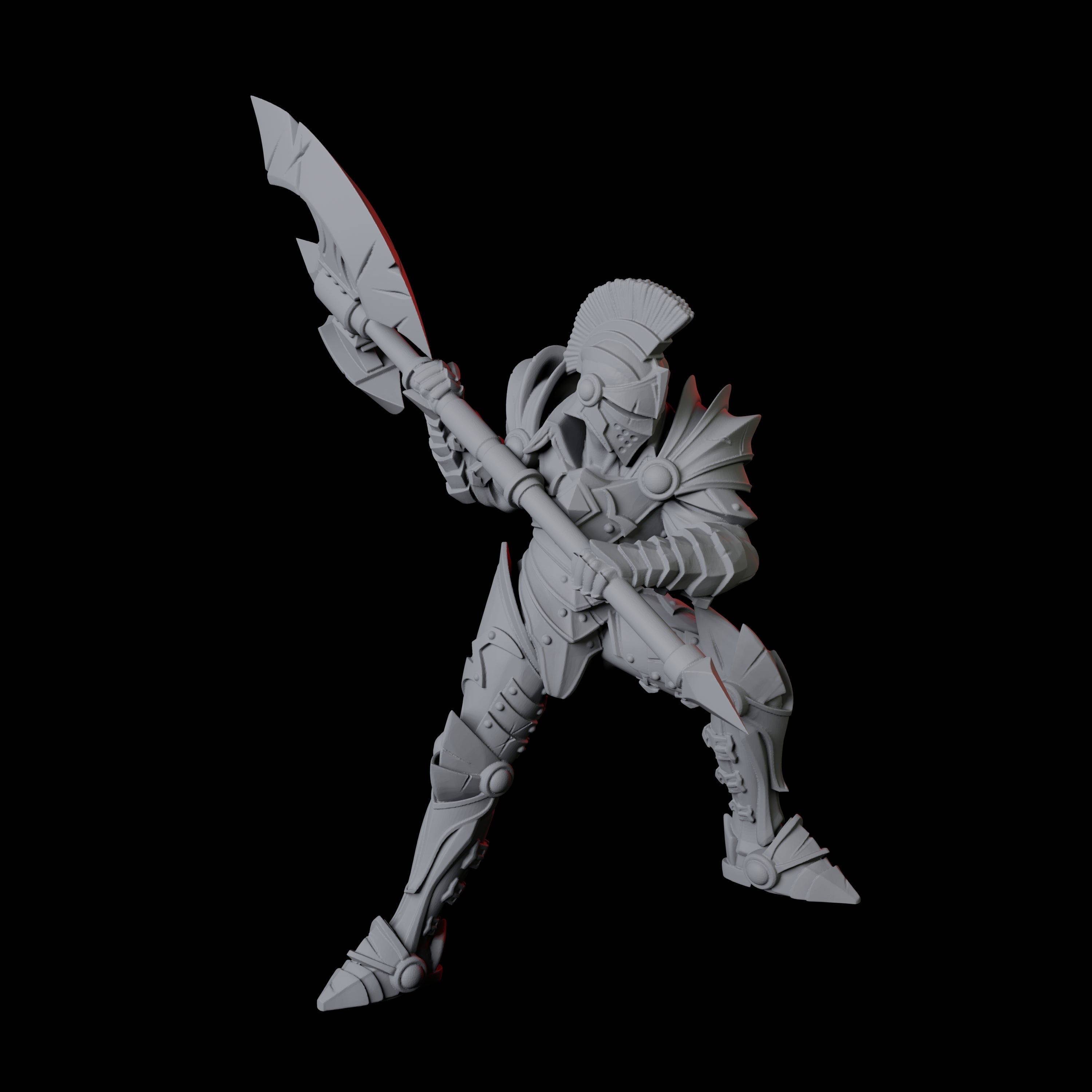 Axe-Wielding Knight C Miniature for Dungeons and Dragons, Pathfinder or other TTRPGs
