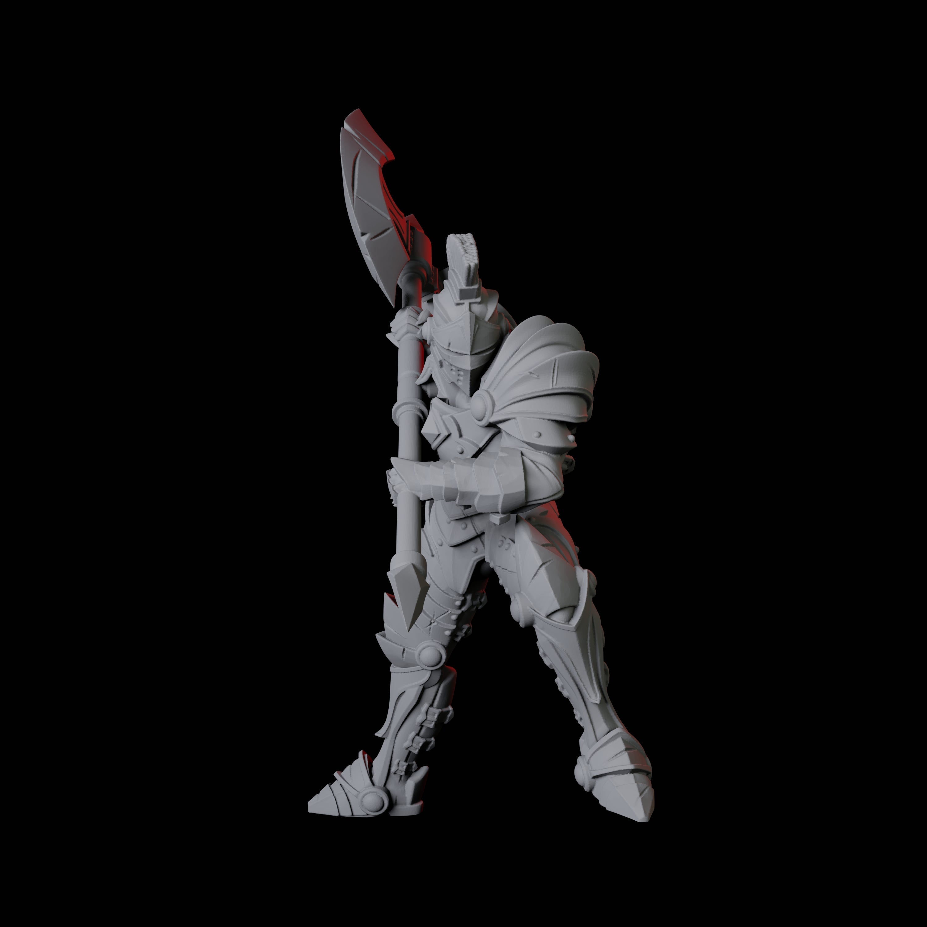 Axe-Wielding Knight C Miniature for Dungeons and Dragons, Pathfinder or other TTRPGs