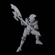 Axe-Wielding Knight C Miniature for Dungeons and Dragons, Pathfinder or other TTRPGs