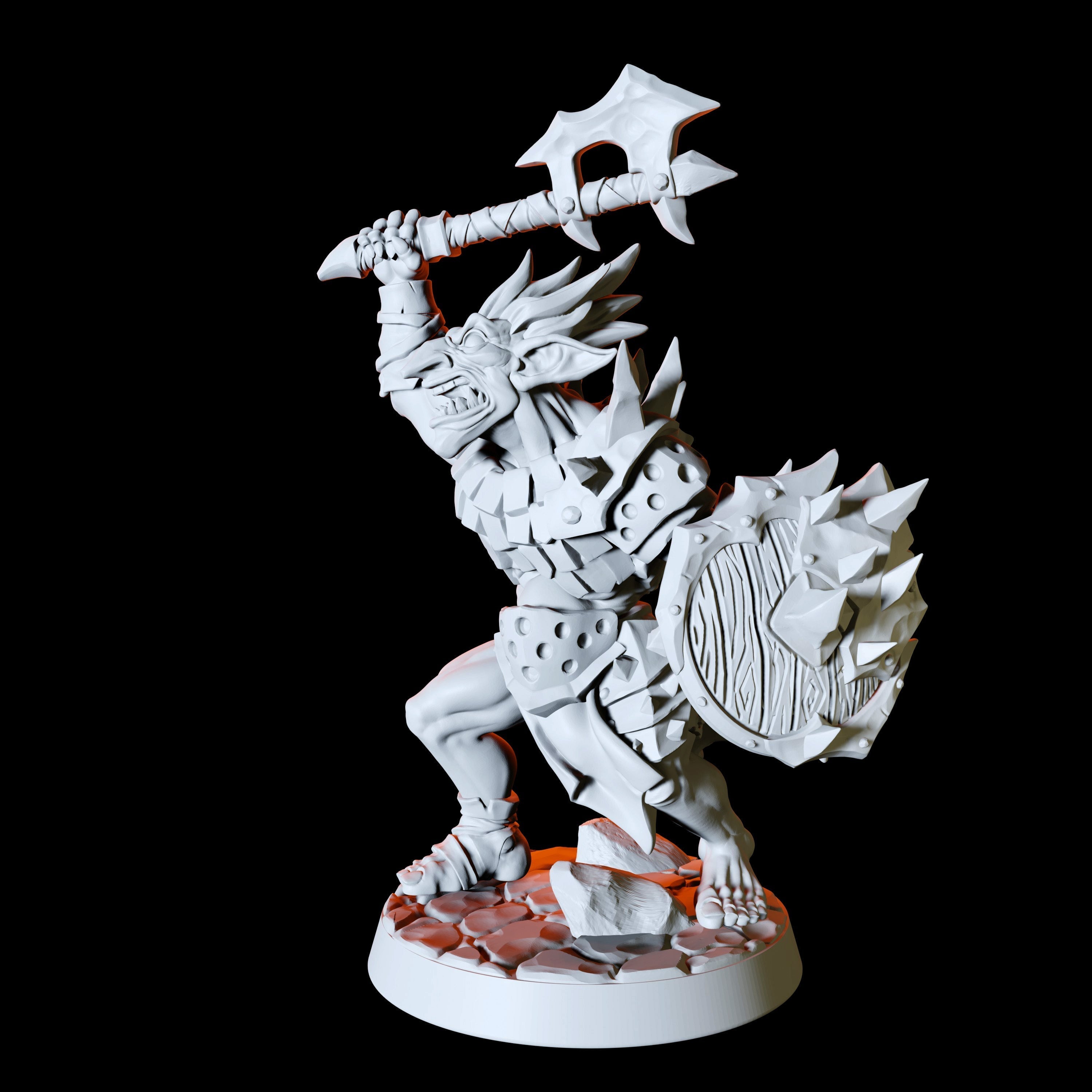 Axe and Shield Hobgoblin Miniature for Dungeons and Dragons - Myth Forged