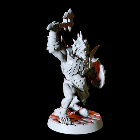 Axe and Shield Hobgoblin Miniature for Dungeons and Dragons, Pathfinder or other TTRPGs