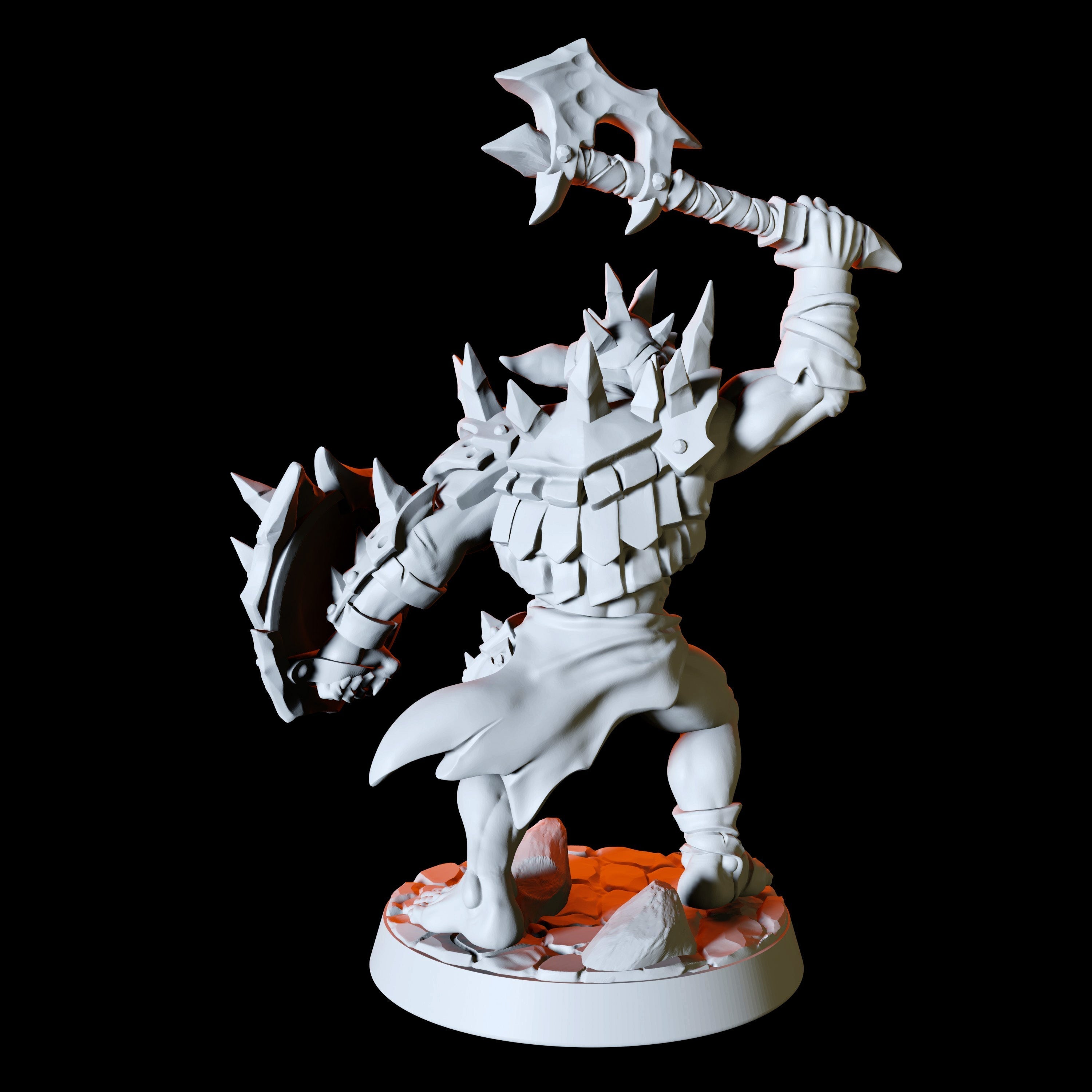 Axe and Shield Hobgoblin Miniature for Dungeons and Dragons - Myth Forged