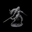 Ayama - Flowing Fighter Miniature for Dungeons and Dragons, Pathfinder or other TTRPGs