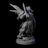 Aztec Inspired Great Leonin Warrior Miniature for Dungeons and Dragons, Pathfinder or other TTRPGs