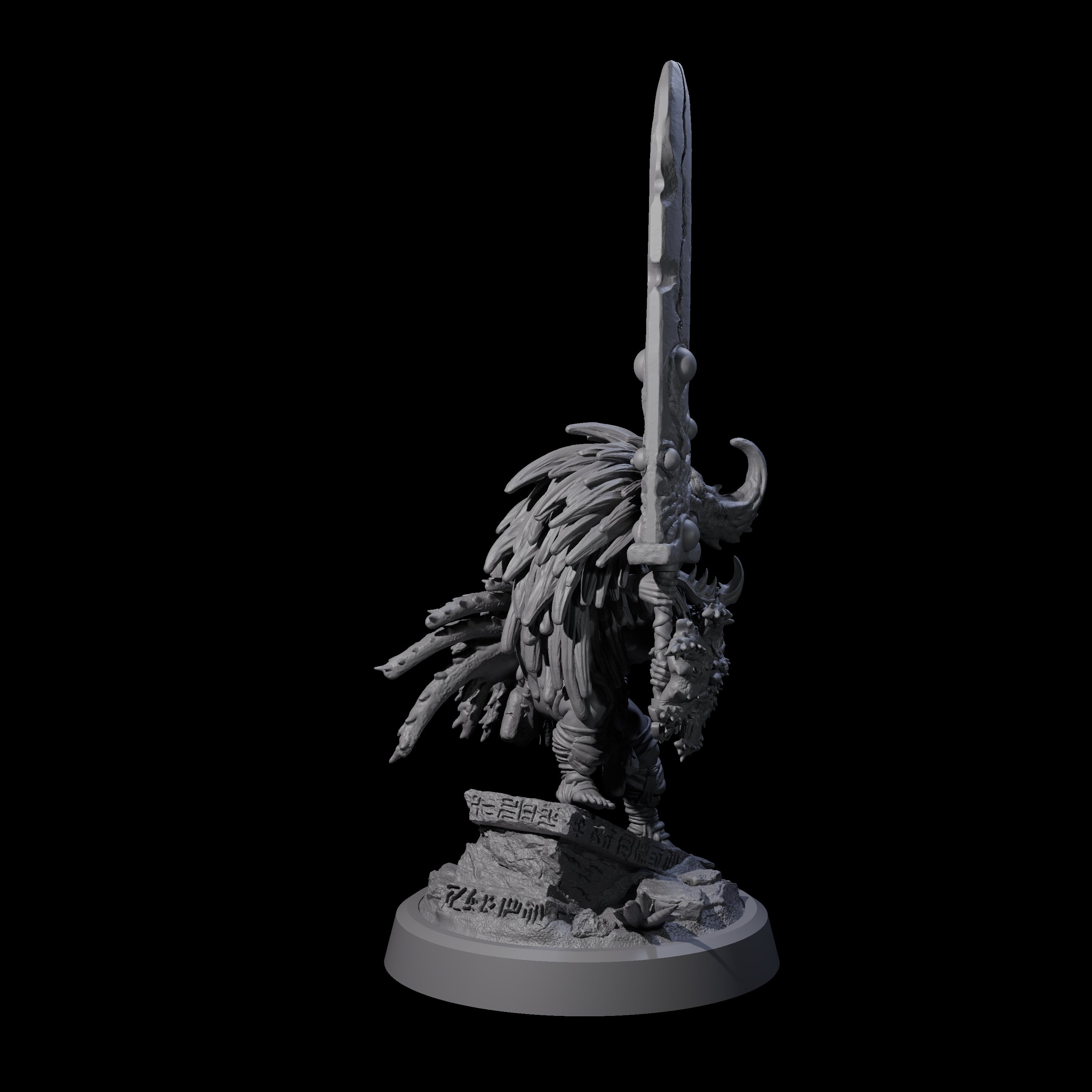 Aztec Inspired Halfing Fighter Miniature for Dungeons and Dragons, Pathfinder or other TTRPGs