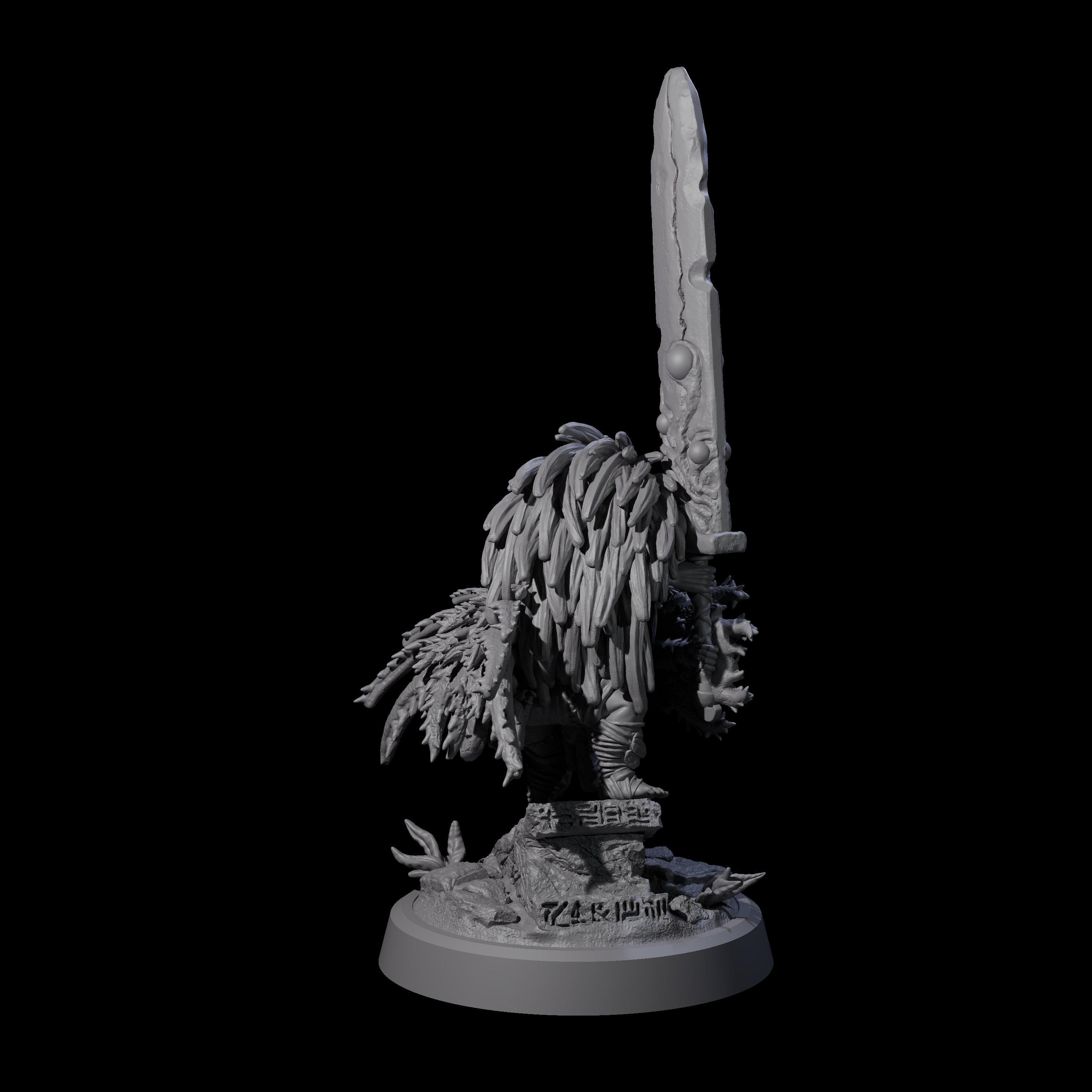 Aztec Inspired Halfing Fighter Miniature for Dungeons and Dragons, Pathfinder or other TTRPGs