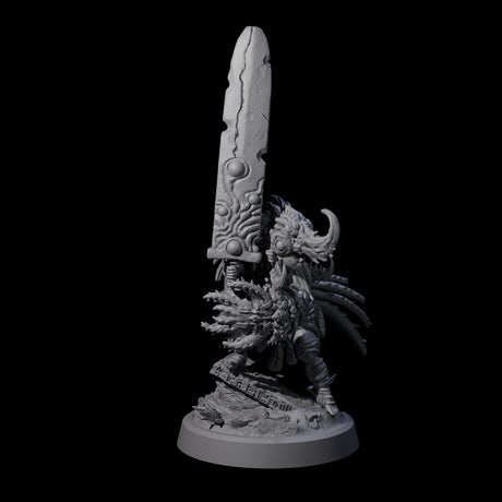 Aztec Inspired Halfing Fighter Miniature for Dungeons and Dragons, Pathfinder or other TTRPGs