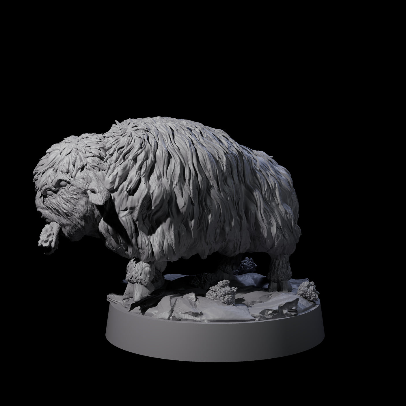 Baby Yak Miniature for Dungeons and Dragons, Pathfinder or other TTRPGs