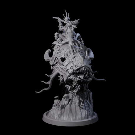 Balancing Myrmidon on Lanternfish A Miniature for Dungeons and Dragons, Pathfinder or other TTRPGs