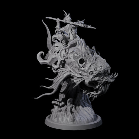 Balancing Myrmidon on Lanternfish A Miniature for Dungeons and Dragons, Pathfinder or other TTRPGs