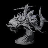 Balancing Myrmidon on Lanternfish A Miniature for Dungeons and Dragons, Pathfinder or other TTRPGs