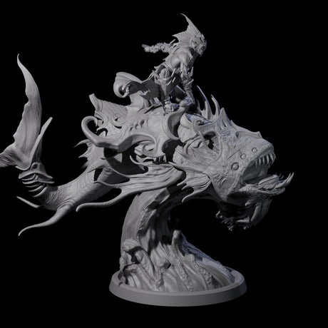 Balancing Myrmidon on Lanternfish B Miniature for Dungeons and Dragons, Pathfinder or other TTRPGs