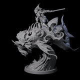 Balancing Myrmidon on Lanternfish B Miniature for Dungeons and Dragons, Pathfinder or other TTRPGs