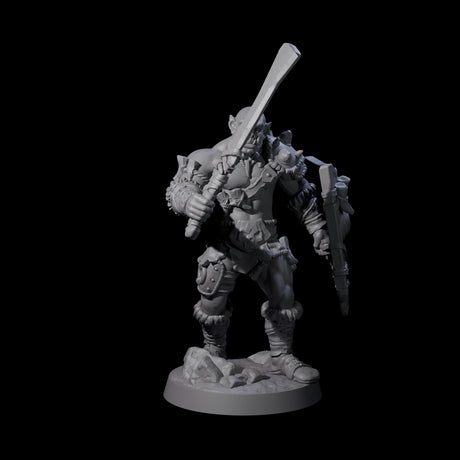 Bald Orc A Miniature for Dungeons and Dragons, Pathfinder or other TTRPGs