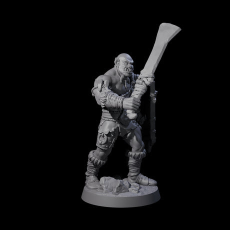 Bald Orc A Miniature for Dungeons and Dragons, Pathfinder or other TTRPGs
