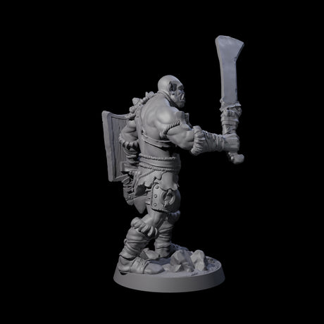 Bald Orc A Miniature for Dungeons and Dragons, Pathfinder or other TTRPGs