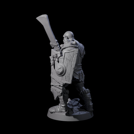Bald Orc A Miniature for Dungeons and Dragons, Pathfinder or other TTRPGs