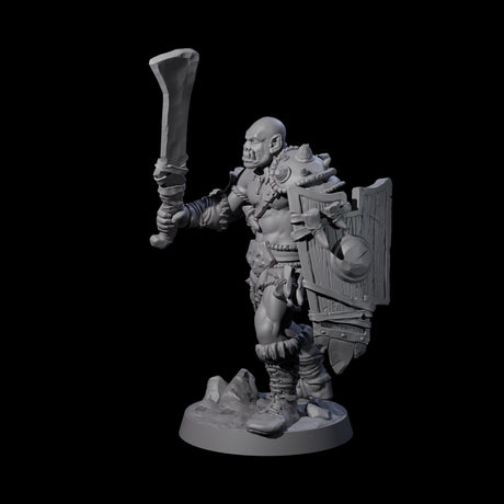 Bald Orc A Miniature for Dungeons and Dragons, Pathfinder or other TTRPGs