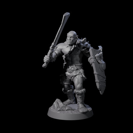 Bald Orc A Miniature for Dungeons and Dragons, Pathfinder or other TTRPGs