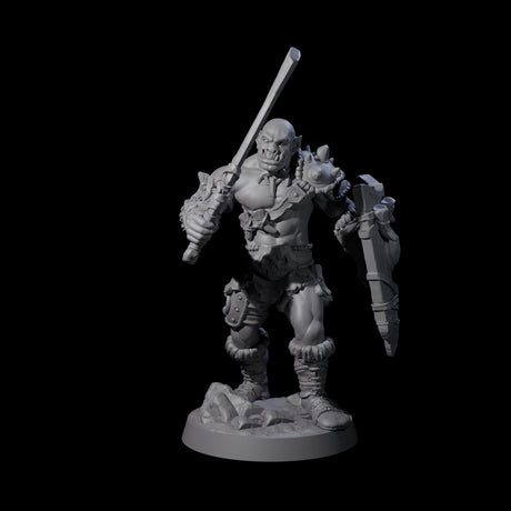 Bald Orc A Miniature for Dungeons and Dragons, Pathfinder or other TTRPGs