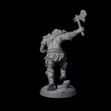 Bald Orc B Miniature for Dungeons and Dragons, Pathfinder or other TTRPGs