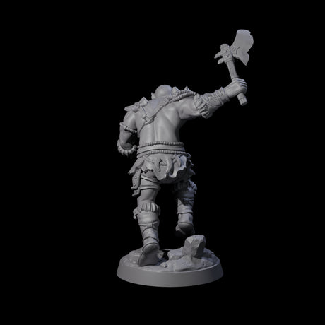 Bald Orc B Miniature for Dungeons and Dragons, Pathfinder or other TTRPGs
