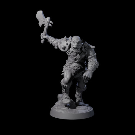 Bald Orc B Miniature for Dungeons and Dragons, Pathfinder or other TTRPGs