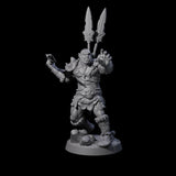 Bald Orc C Miniature for Dungeons and Dragons, Pathfinder or other TTRPGs