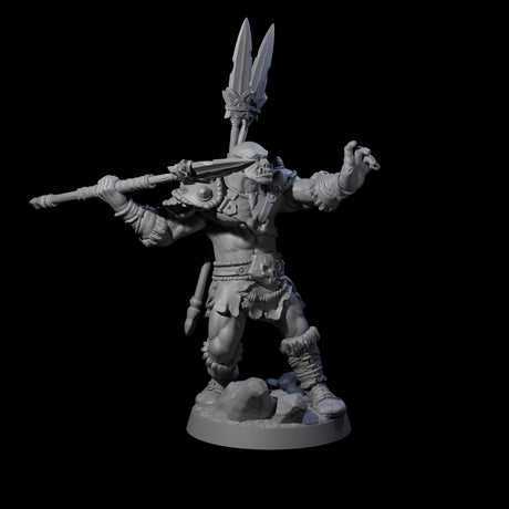 Bald Orc C Miniature for Dungeons and Dragons, Pathfinder or other TTRPGs