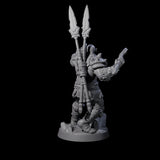Bald Orc C Miniature for Dungeons and Dragons, Pathfinder or other TTRPGs