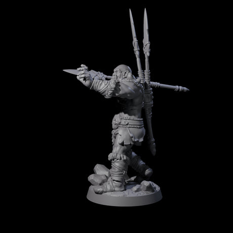Bald Orc C Miniature for Dungeons and Dragons, Pathfinder or other TTRPGs